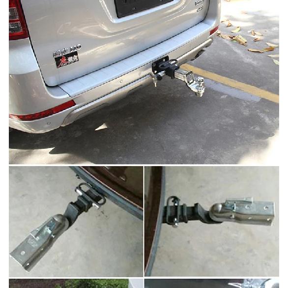 Off road vehicle straight insertion square mouth trailer arm rogue hook trailer ball trailer square mouth ball hook towing hook