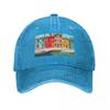 Watercolor Burano quarter in Venice Baseball Cap summer hat Fishing cap Vintage Women's Hats Men's
