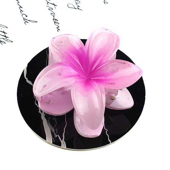 Женская маленькая заколка для волос с цветком, заколка для волос, реалистичная форма цветка, градиент, детские волосы, фиксированный инструмент для украшения волос