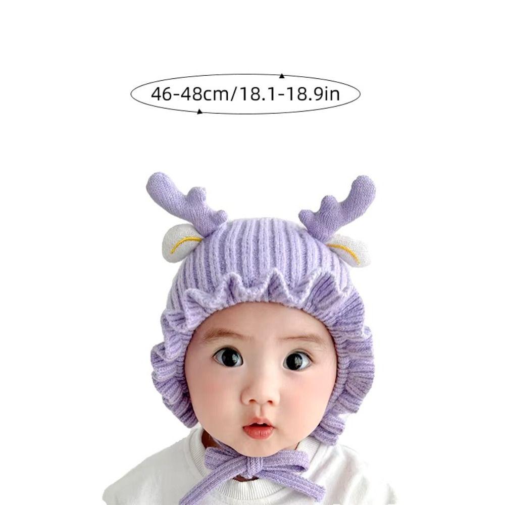 Windproof Baby Woolen Hat Warm Ear Protection Cap Fashionable Baby Hat  Winter