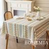 Bohemian Linen Washless Waterproof Oil-proof Anti-ironing Rectangular Table Cloth Table Mat Home Kitchen Sullpies