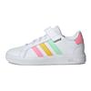 Grand Court 2.0 Little Kid White Multi-Color Kids Sneakers Cloud-White Pulse-Mint Beam-Pink HP8913