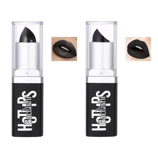 Black Lipstick with a Soft Texture That Creates Flattering Line and Can Be Worn Alone or Paired Lip Gloss To Create Unique Look for Any Occasion. This