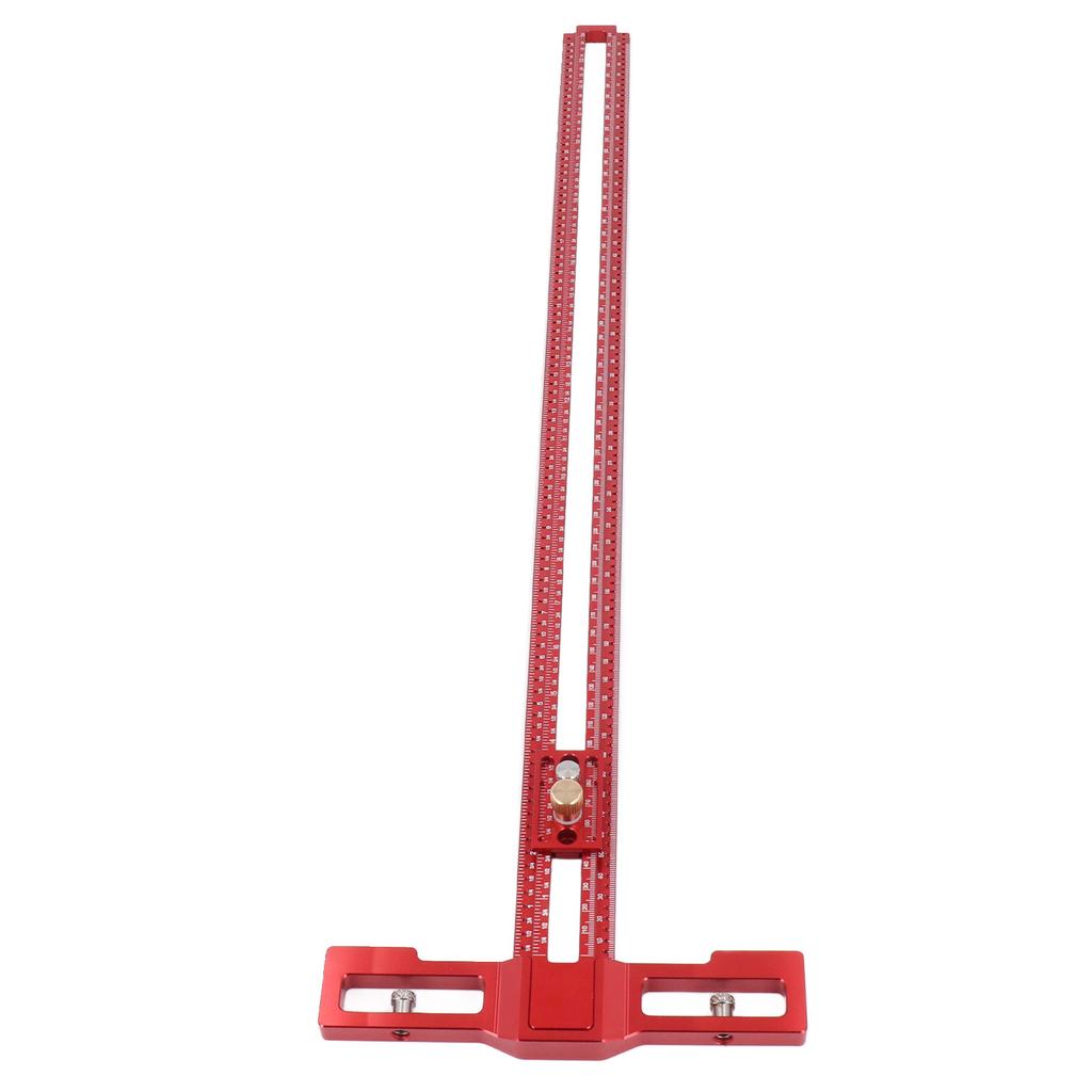 24-дюймовая разметочная линейка с защелкой в слайдере и утолщенным основанием, 360-градусная разметка из алюминиевого сплава