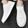 Fashion Genuine Leather Men's Casual Shoes Luxury Brand Lace-up Shoes Comfortable Popular Male Sneakers Leisure Walk Skateboard Footwear