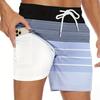 Summer Men's Quick Drying Double-layer Drawstring Waist Suitable for Beaches, Swimming Pools, or Summer Activities