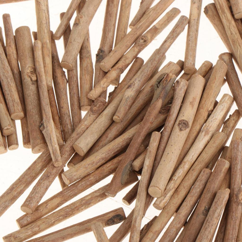 100 дюбельных стержней, необработанные деревянные палочки, круглые деревянные палочки для художественных проектов
