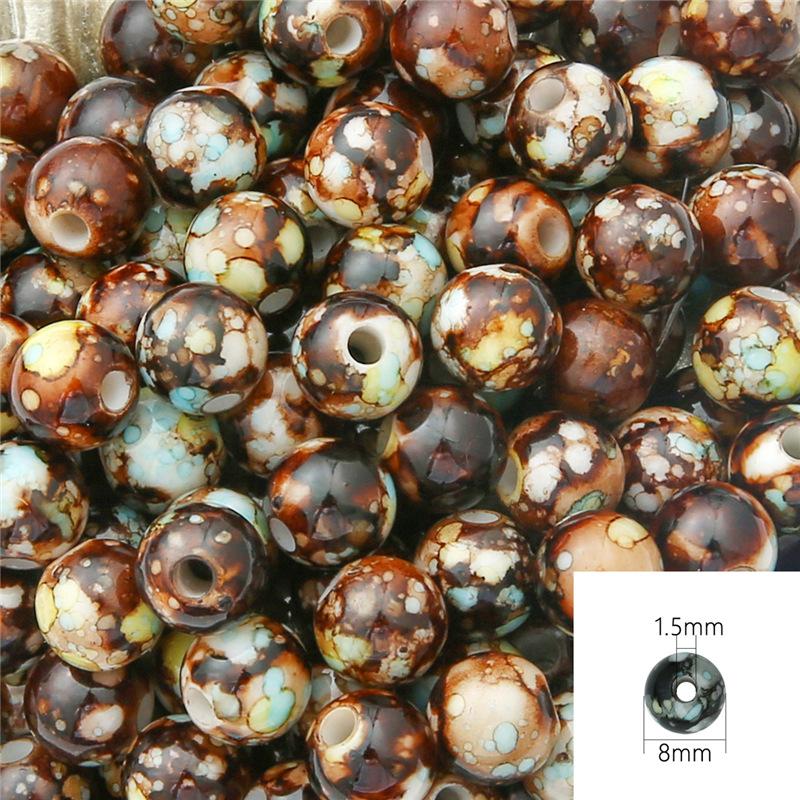 Креативные серьги, браслет, материал ABS 12 мм/10 мм/8 мм, 30/50/100 шт., искусственный жемчуг, ручная работа, аксессуары для украшений своими руками, акриловые цветочные круглые бусины