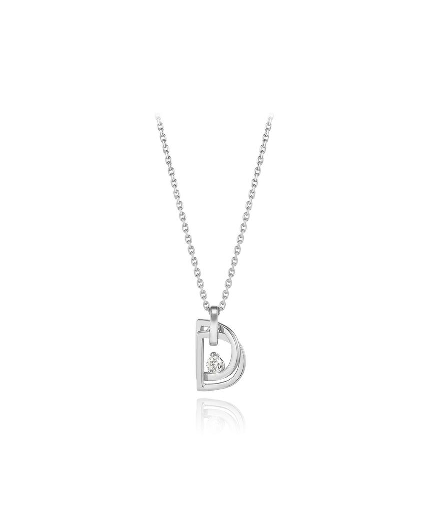 Didier Dubot Miss Doo Double D White Gold Necklace Jdrnrys91Zc