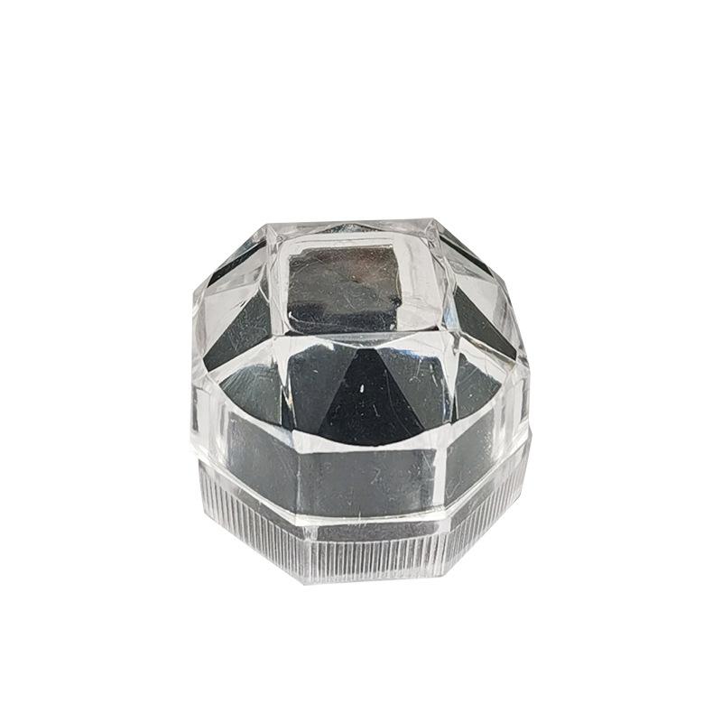 Прозрачная хрустальная коробка-флип, серьги-пусеты в виде маленьких звездочек аниса, акриловая коробка для хранения украшений.