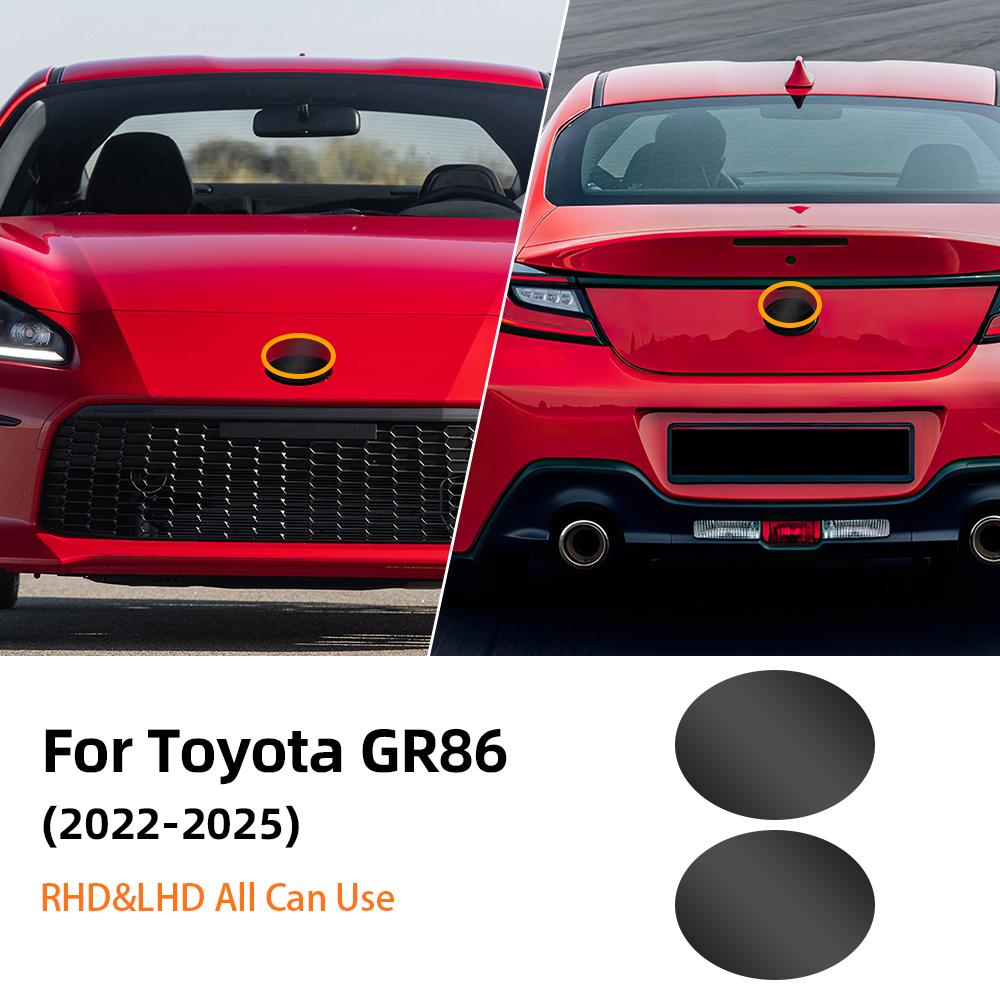 For Toyota GR86 -2025 Car Front on Emblem Pre Cut Dark Smoked TPU PPF Protection Film Anti-scratch Exterior Accessories