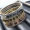 Браслет High-End Wave Honeycomb Diamond - Роскошный штабелируемый браслет-манжета, вырезанный на станке с ЧПУ.