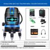 High-Precision Automatic Laser Level: 2, 3, or 5 Infrared Green Lines, Blue Light Projector for Outdoor Use