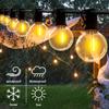 100FT LED G40 Globe String Lights Outdoor, 100 Pcs Plastic Waterproof Bulbs For Christmas Party Garden Decorative Garland Lamp
