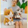 Adorable Big Face Cat Plush Toy Soft Stuffed Animal For Kids Bedroom Decor
