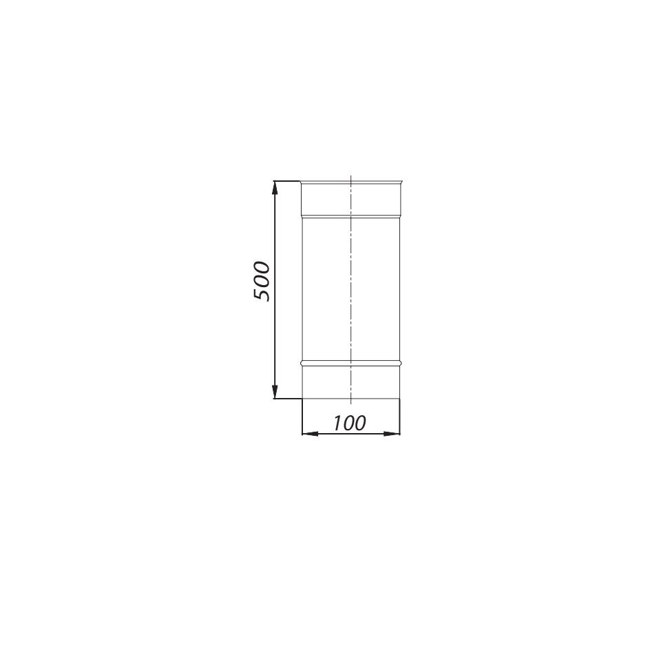 ADAM GAS/EW Pipe Fi 100 0.5m