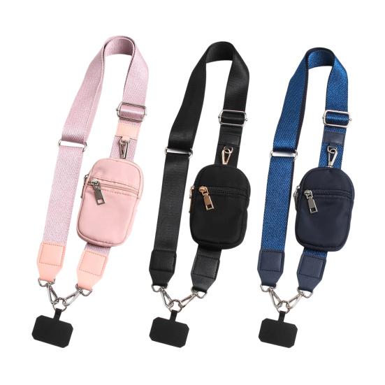 Yousheng Adjustable Phone Lanyard with Detachable RFID Wallet Crossbody Strap Hands-Free Universal Phone Carrying Case for Smartphones