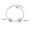 Персонализированные браслеты JewelOra с подвесками в виде нескольких сердец и камнями, с гравировкой имен от 1 до 5, рождественские браслеты и браслеты