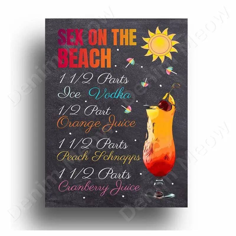 Old Cabun Vintage Metal Tin Sign, Purple Rain Cocktail Decorative Poster, Pisco Sour Mojito Retro Plaque, Bar, Home Wall Decor