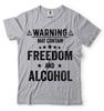 4th of July Shirts May Contain Freedom And Alcohol Funny USA Patriotic Shirts