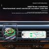Беспроводное автомобильное зарядное устройство, 15 Вт, быстрая зарядка, автомобильный держатель для телефона, автоматическая подставка для мобильного телефона с зажимом для iPhone 15 14 13 12 11 Pro Max