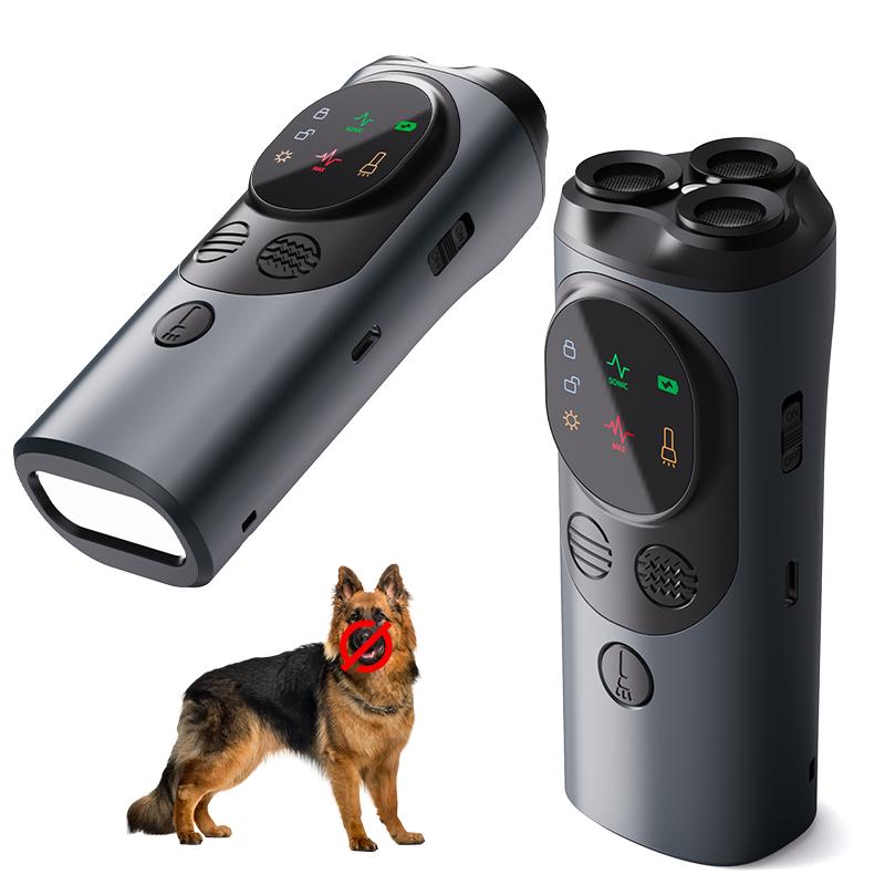 P10 Smart Ultra-sonic Dog Bark Control Devices 3-Heads Anti-Barking Devices Portable Dog Barking