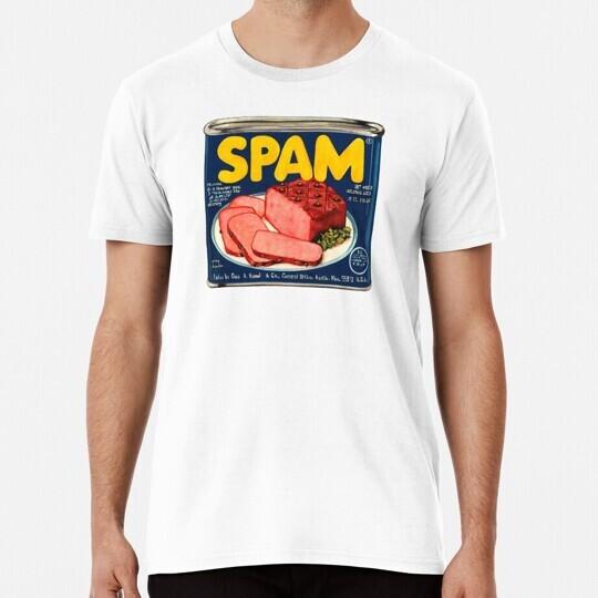 Spam Pattern White S to 5XL Made in the USA TShirt Unisex T-Shirt