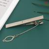 1Pc  Men Silver Necktie Tie Clip Stainless Steel Plain Clasp Bars Pins Clips