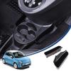 Hcilloend Compatible with New Fiat 500 Storage Box Center Storage Box Center Cup Holder Storage Box Cup Holder Storage Box Storage Bag Made of ABS