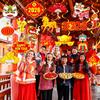 Happy Chinese New Year Hanging Swirls The Year of Horse Decorations 20PCS Lunar New Year Hanging Streamers Spring Festival Lion Dance Zodiac Horse