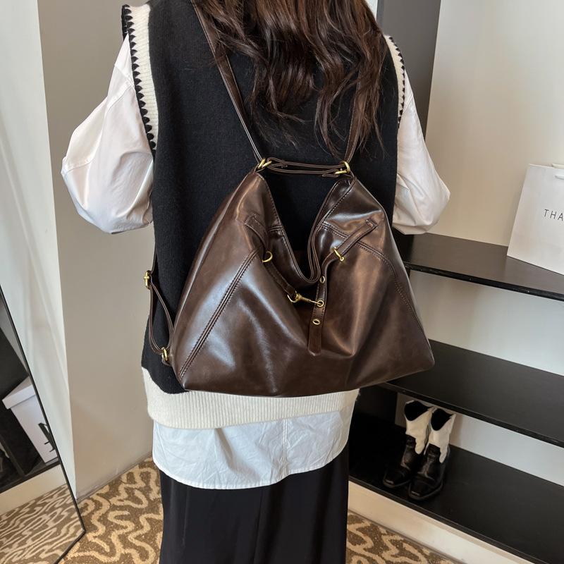 Повседневная сумка-тоут для поездок на работу, женская, большой вместимости, новая 2025, на плечо, сумка-мессенджер, ретро-мода, легкий рюкзак