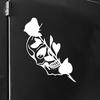 Half Skull Rose Creativeandfunny Stickers For Cartoon Fansandloverhigh Quality For Car Trucks Motorcycles Andlaptops