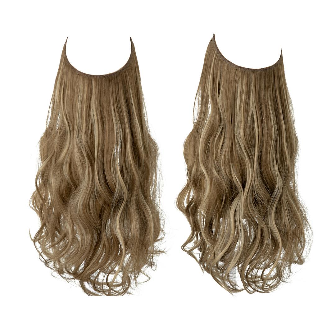 Wigs Have A Large Amount Of Hair, U-Shaped Hair Extensions, Women'S Fishing Line Wigs, Invisible Natural Long Curly Hair