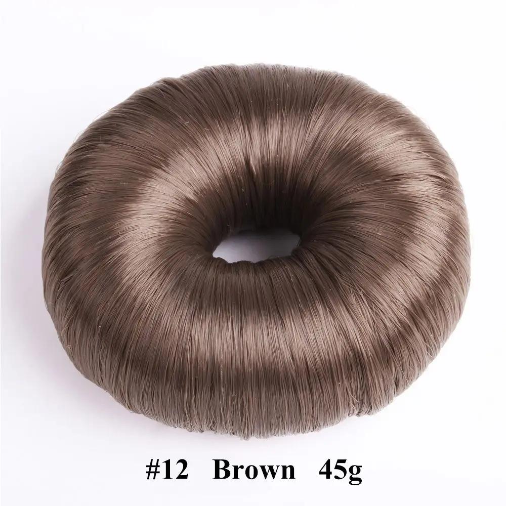 Fashion Elegant Black Hair Wig Hair Clip Brown Hair Styling Tools Hair Donut Shaper Bun Maker Hair Ring DIY