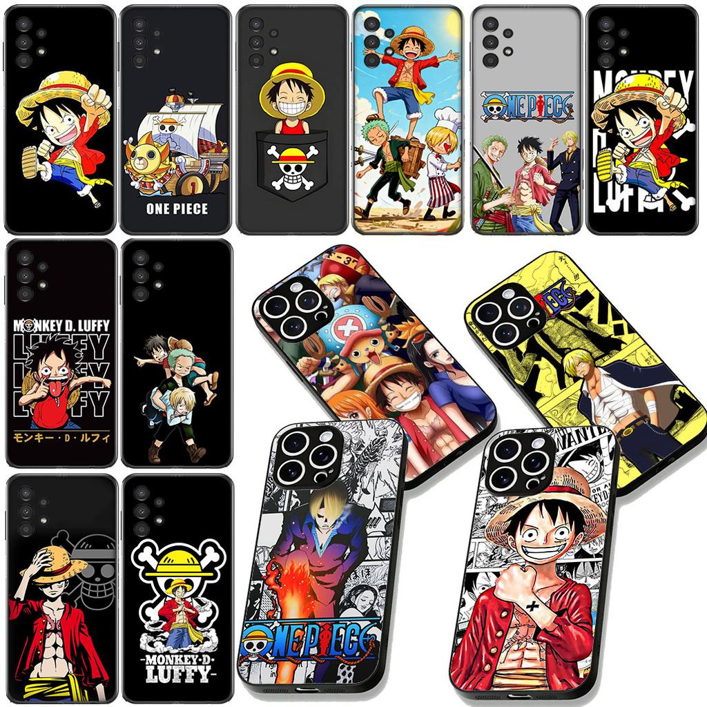 Luffy ONE PIECES Roronoa Zoro Sanji Phone Case for Samsung Galaxy S22 S21 S20 FE Ultra Plus A35 A36 A37 A33 A34 A04 A71 Cover