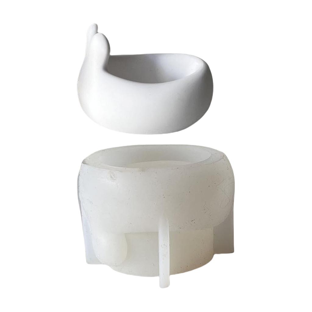 Пасхальные кролики Подсвечник Силиконовая форма Форма в виде кролика Подставка для яиц Чаша для хранения Форма для изготовления поделок своими руками Украшения для вечеринки