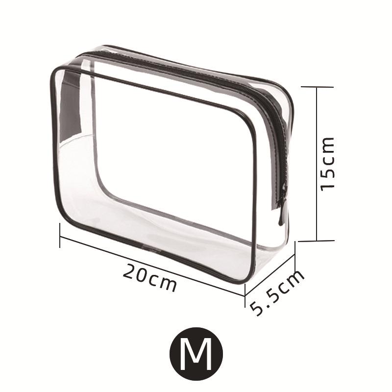 PVC Waterproof Travel Toiletry Bag Set with Dry/Wet Separation - Large Capacity & Transparent, 3-Piece Set