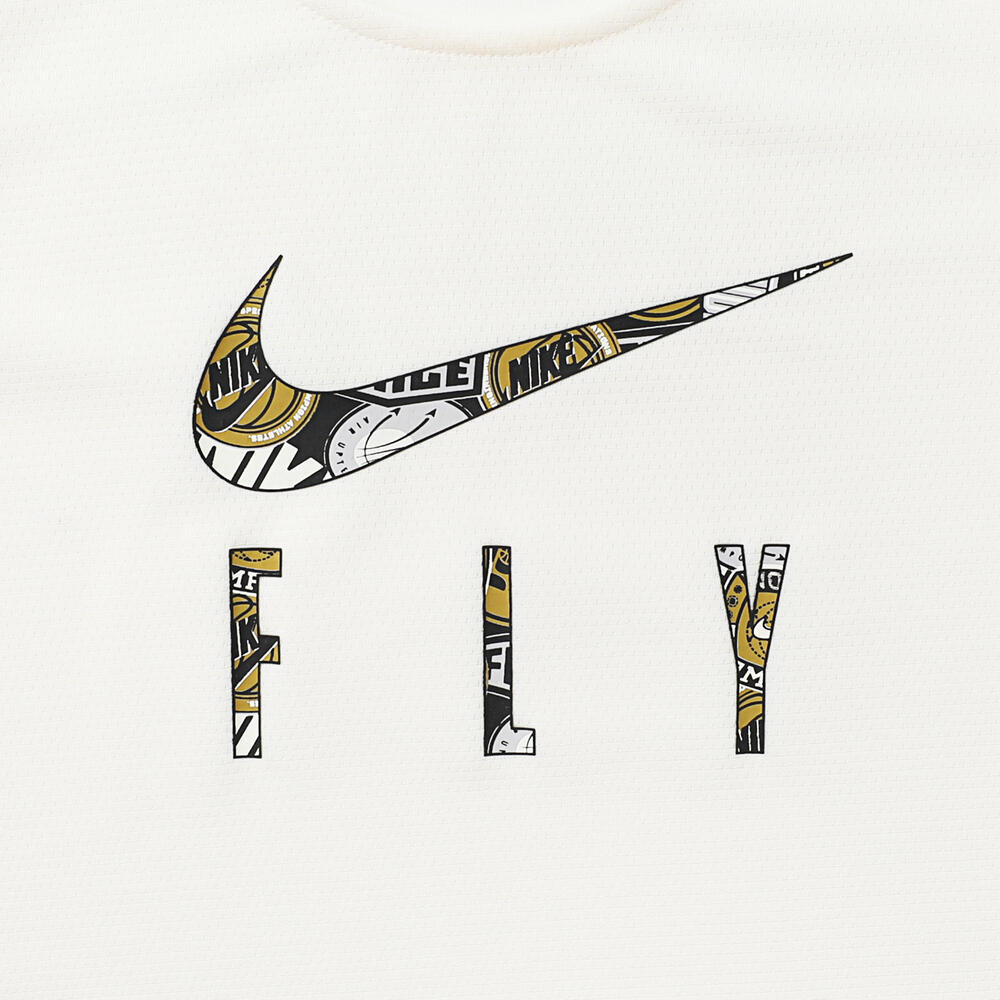 Nike Дышащая майка с круглым вырезом для фитнес-тренировок, женский топ, белый FB7987-110