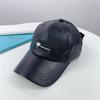Simple PU Leather Sunglasses Hat Personality Streetwear Peaked Cap Korean Style Handsome Pilot Glasses Hat Women
