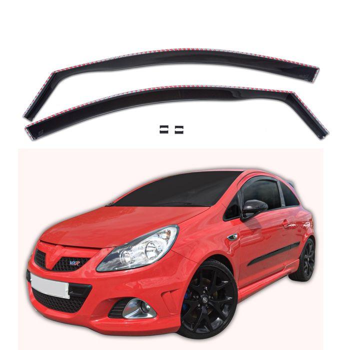 Дефлекторы окон - SCOUTT - Opel Corsa D/E - Тонированные - Усиленный акрил - Простая установка