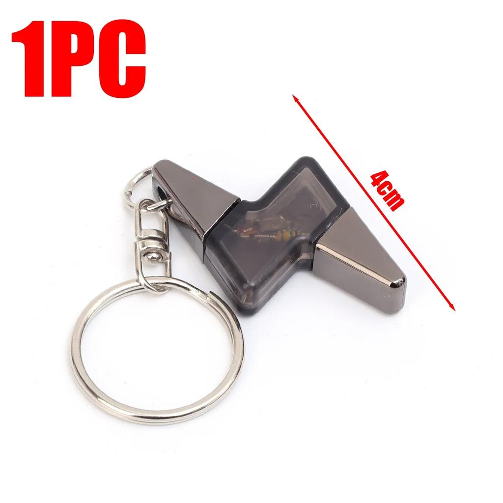 New 1pcs Car Keychain Bullet Head Rocket Lightning Shaped Anti Static Keychain Decorative Pendant Electrostatic Release