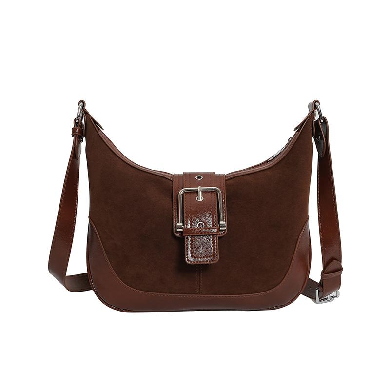 Женская осенне-зимняя новая ретро матовая кожаная простая переносная косая сумка-слинг через плечо