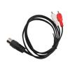 DIN 7PIN Male To 2RCA Male Cable Double Shielding Free Bending 2RCA Sound Adapter Cable 3.3ft