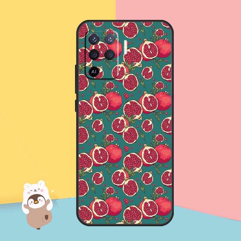 Чехол Food Fruit Red Pomegranate для OPPO A54 A74 A94 A52 A72 A83 A91 A93 A15 A16 A5 A9 A31 A53 A53S 2020 Задняя крышка