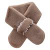 Pearl Scarf Women'S Winter Plush Scarf Rex Rabbit Hair Korean Version Warm Scarf Cross Versatile Girl Scarf