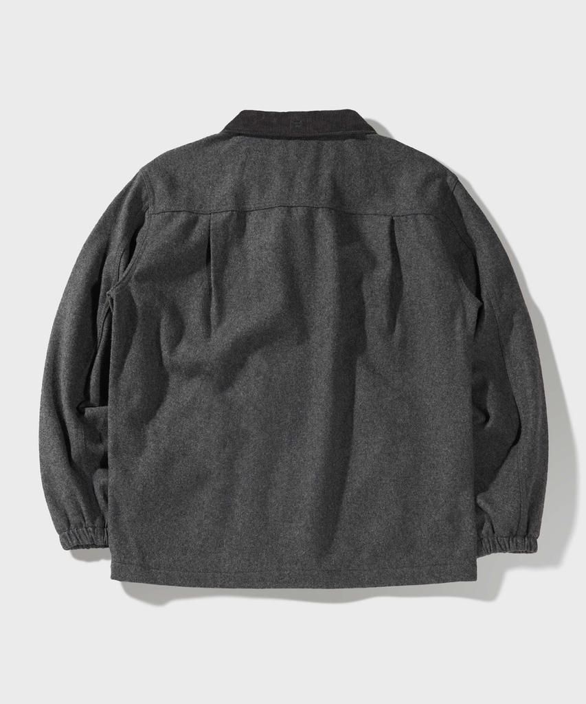 Ffeff Studio Wool Half Zip-Up Jacket (Gray)