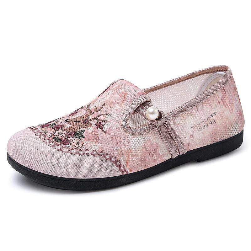 Женская обувь с мягкой подошвой не утомляет ноги. Летняя новая удобная и универсальная обувь Hanfu, дышащая. Старая Пекинская материнская ткань