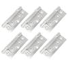 6PCS Stainless Steel Hinge Mute Door Window Flat Open Hinge Furniture Hardware Accessories