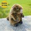 Плюшевая игрушка сурок, реалистичная мягкая игрушка мармот, реалистичный плюшевый бобр, кукла-симуляция лугового сурка в подарок