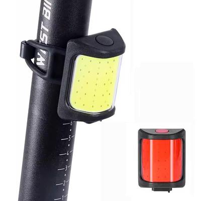 COB LED Flash Tail Задние фонари Type-C USB Зарядка Водонепроницаемый велосипедный задний фонарь Лампа Несколько режимов освещения для рюкзака с подседельным штырем